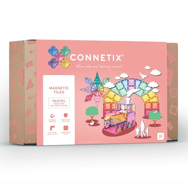 Connetix 202 Piece Pastel Mega Pack - The Mini Branch