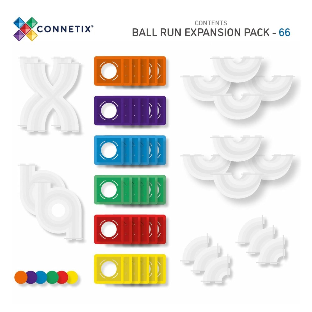 Connetix 66 Piece Ball Run Pack - The Mini Branch