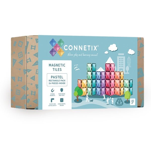 Connetix pastel rectangle pack 24 piece - The Mini Branch
