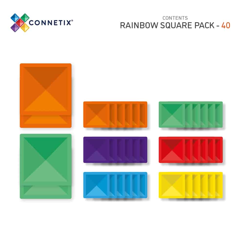 Connetix Rainbow expansion pack 40 pieces - The Mini Branch
