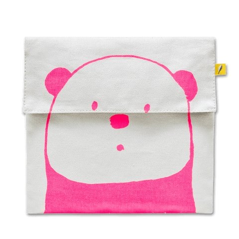 Fluf Flip Snack Bag - Panda Pink - The Mini Branch