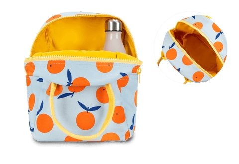 Fluf Zipper Lunch Bag - Oranges - The Mini Branch