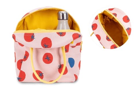 Fluf Zipper Lunch Bag - Tomtoes - The Mini Branch