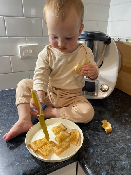 Kiddikutter Child Safe Knife - Mustard - The Mini Branch