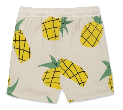 Mon Coeur Pineapple Cropped Girl Shorts - Natural/Multi - The Mini Branch