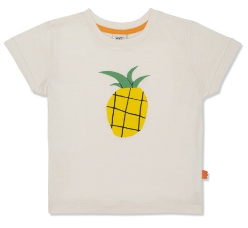 Mon Coeur Pineapple Kid T-Shirt - Natural/Multi - The Mini Branch