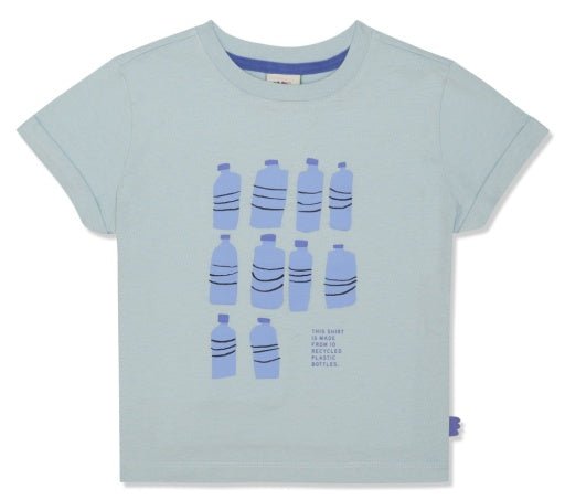 Mon Coeur Ten Bottle Kid T-Shirt - Sterling Blue/Della Blue - The Mini Branch