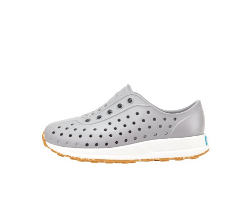 Native Robbie Kids - Pigeon Grey/ Shell White/ Mash Speckle Rubber - The Mini Branch