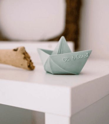 Oli & Carol Origami Boat - Mint - The Mini Branch