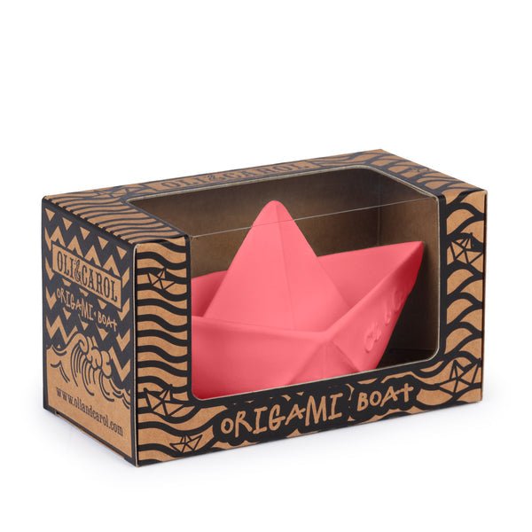 Oli & Carol Origami Boat - Pink - The Mini Branch