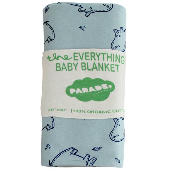 Parade Organics Everything Organic Baby Blanket - Hippos - The Mini Branch