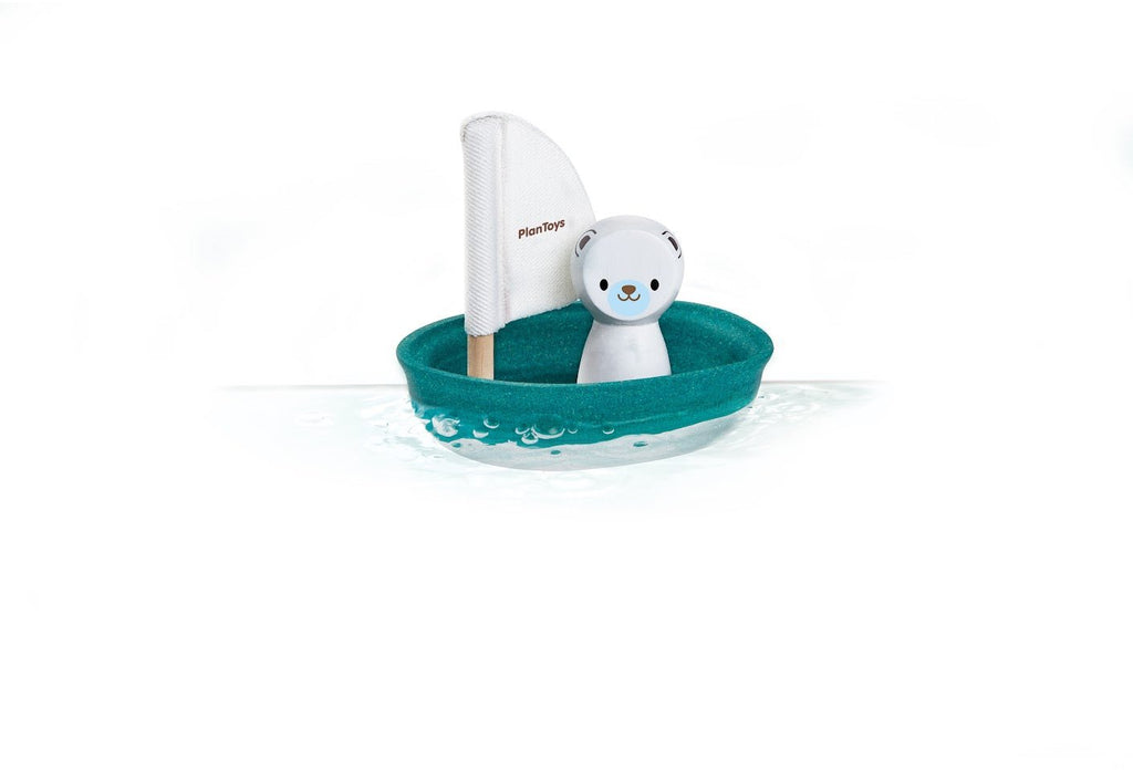 PlanToys Sailing Boat-Polar Bear - The Mini Branch