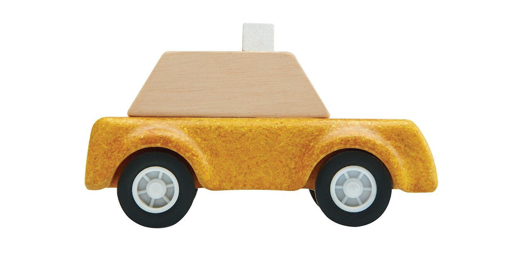 PlanToys Yellow Taxicab - The Mini Branch