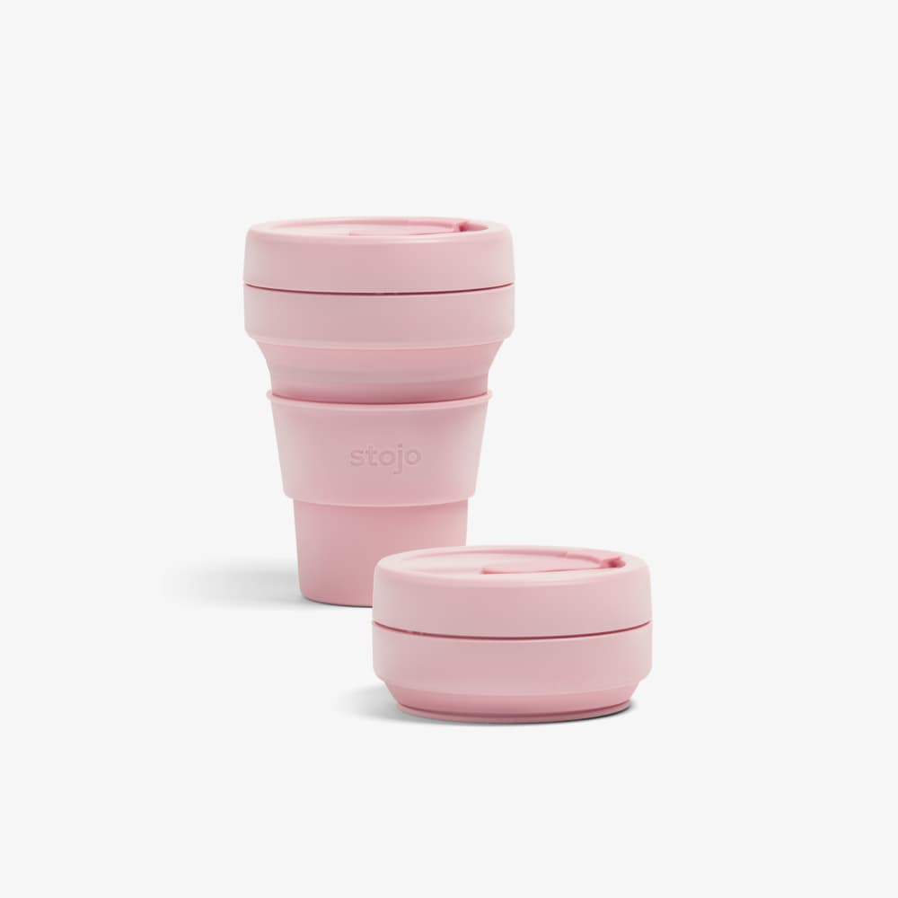 Stojo 12 oz Collapsible Travel Cup - Carnation - The Mini Branch