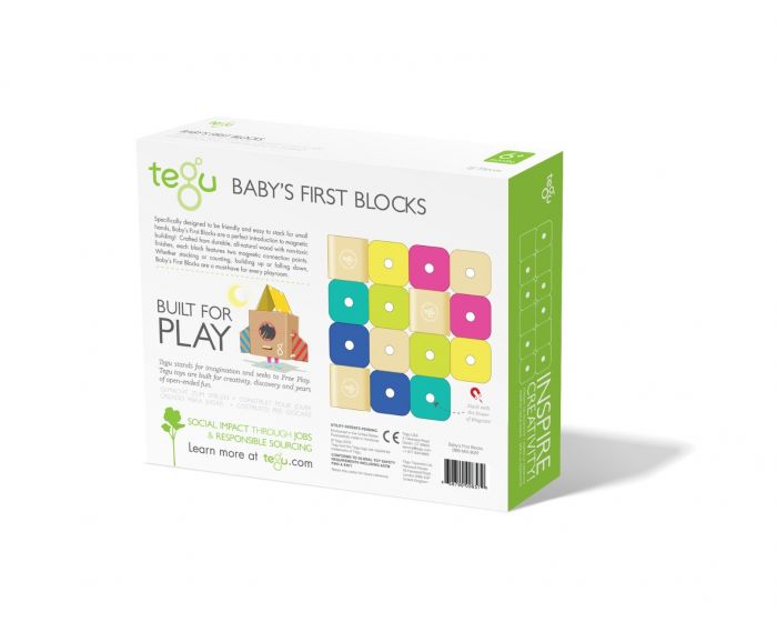 Tegu Babys First Blocks - 15-Piece - Multi - The Mini Branch