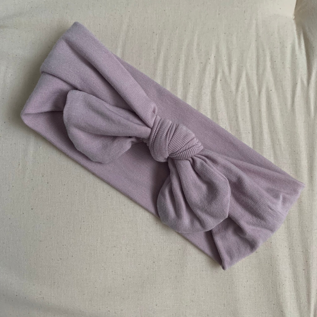 The Little Wanderer Bow Headband - Lilac - The Mini Branch