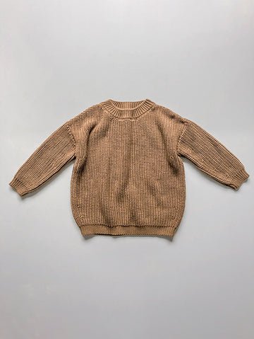 The Simple Folk Chunky Sweater - Caramel - The Mini Branch