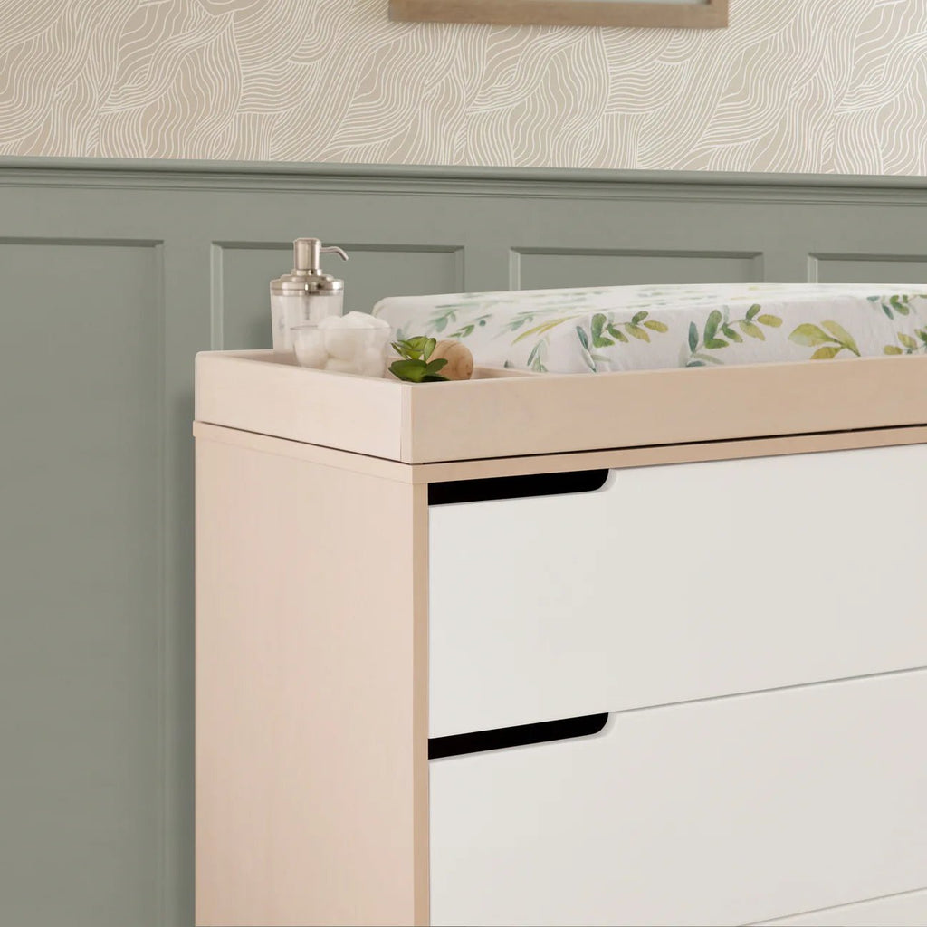 Babyletto Hudson 3 - Drawer Changer Dresser - Washed Natural/White - The Mini Branch