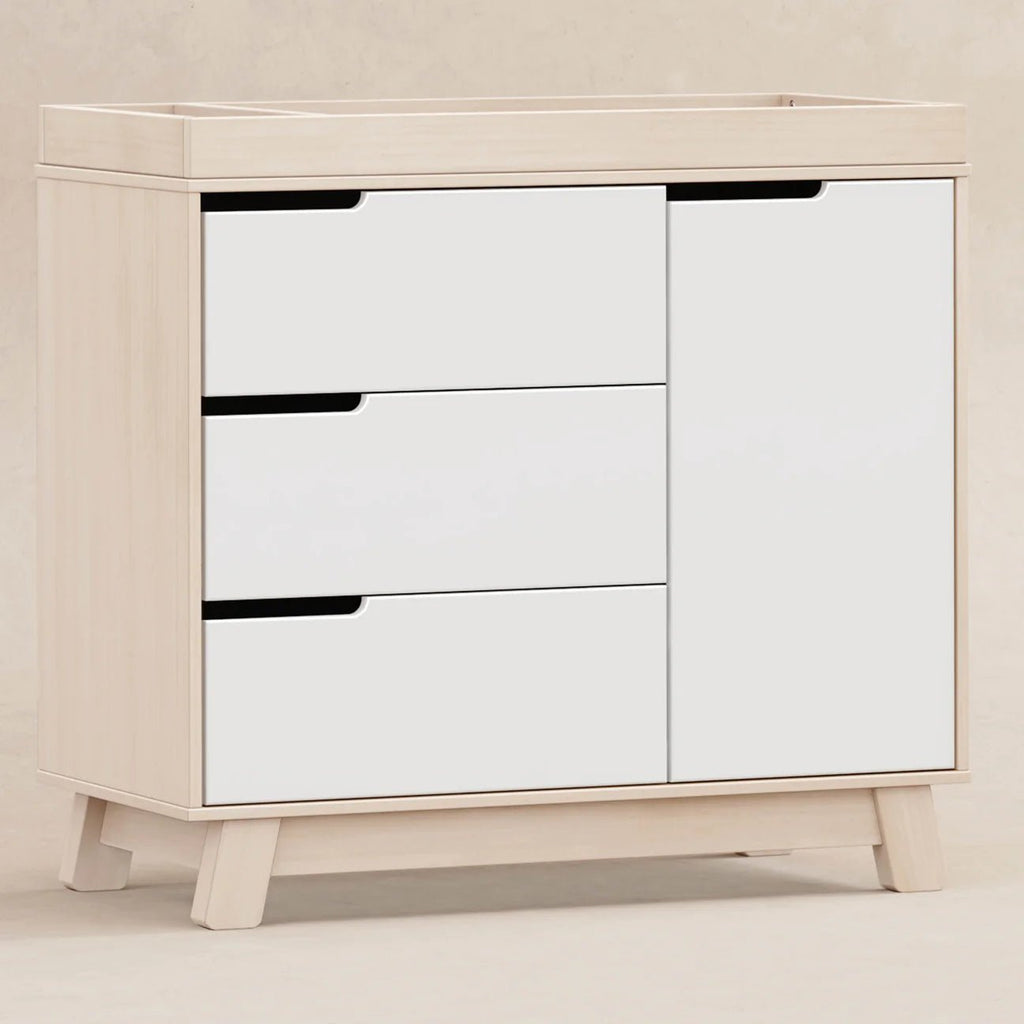 Babyletto Hudson 3 - Drawer Changer Dresser - Washed Natural/White - The Mini Branch