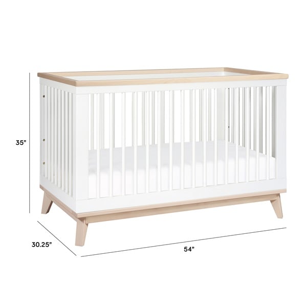 Babyletto Scoot 3 - in - 1 Convertible Crib - Natural Walnut - The Mini Branch