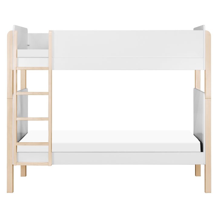 Babyletto TipToe Bunk Bed - White / Washed Natural - The Mini Branch