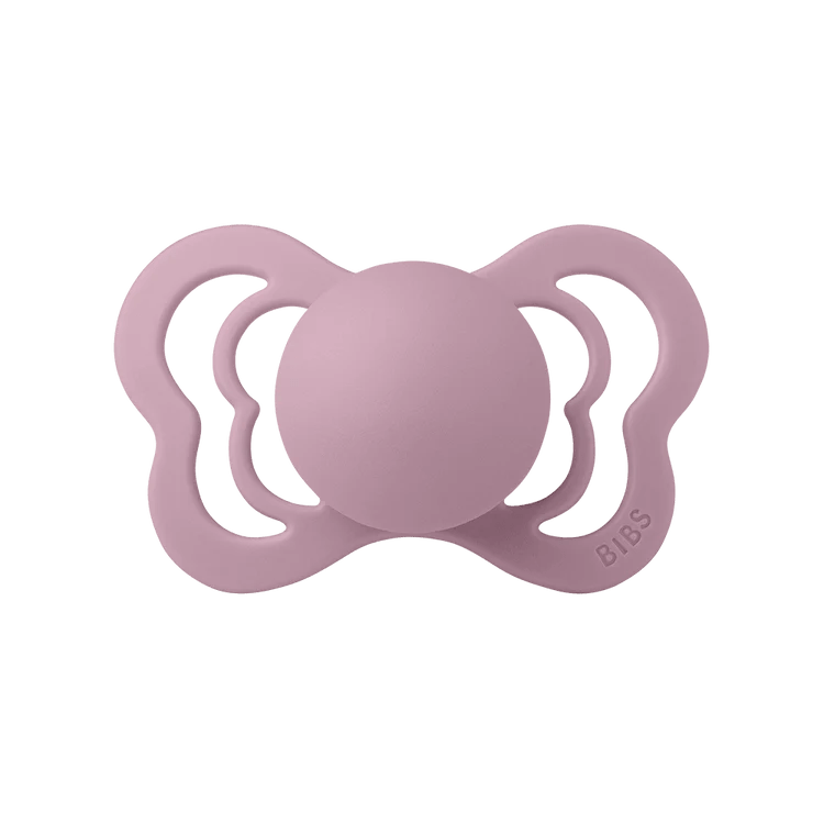 BIBS Pacifier Couture Latex 2 Pack - Heather - The Mini Branch