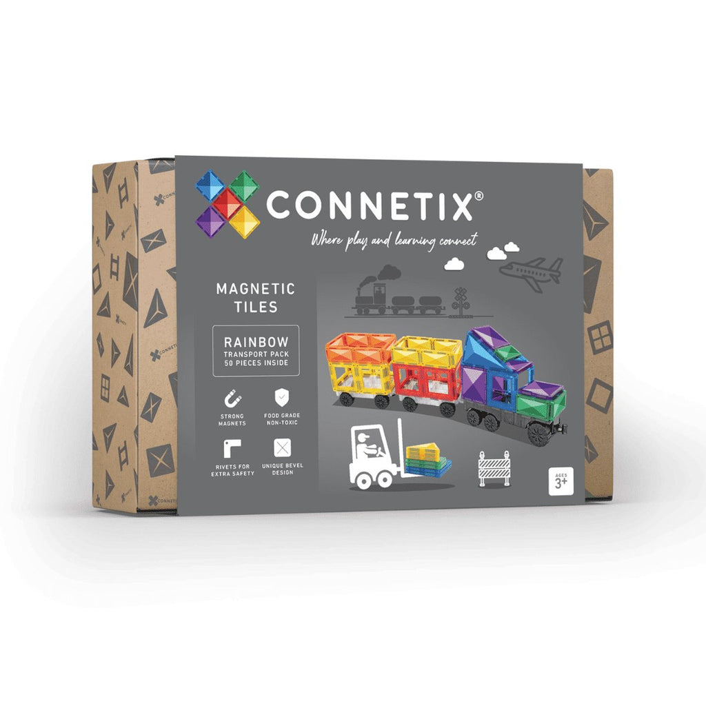 Connetix Rainbow Transport Pack 50 piece - The Mini Branch