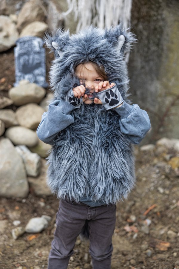 Great Pretenders Big Bad Wolf Vest with Gloves - 3 - 4T - The Mini Branch