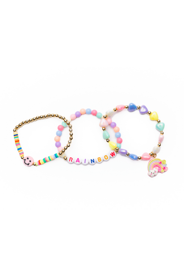 Great Pretenders Rainbow Smiles Bracelet Set 3 Pack - The Mini Branch