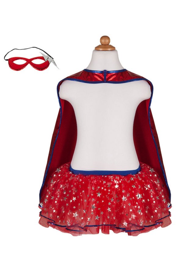 Great Pretenders Superhero Tutu Cape and Mask Set - 4 - 6T - The Mini Branch