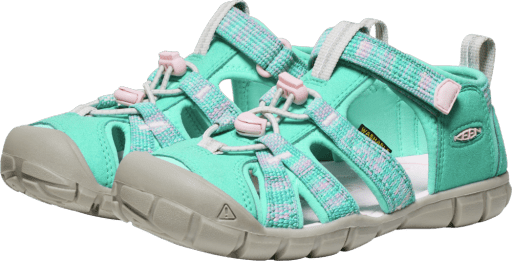 Keen Big Kids' Seacamp II Cnx - Bright Aqua/Giggle Pink - The Mini Branch