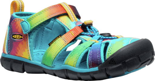 Keen Big Kids' Seacamp II Cnx - Vivid Blue/Original Tie Dye - The Mini Branch