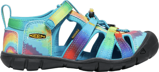 Keen Little Kids' Seacamp II Cnx - Vivid Blue/Original Tie Dye - The Mini Branch