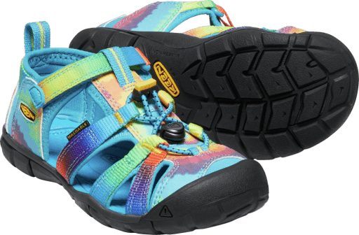 Keen Little Kids' Seacamp II Cnx - Vivid Blue/Original Tie Dye - The Mini Branch