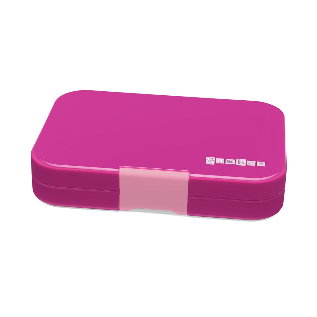 Leakproof Yumbox Tapas Bento Lunch Box - 4 Compartment - Malibu Purple With Rainbow Tray - The Mini Branch