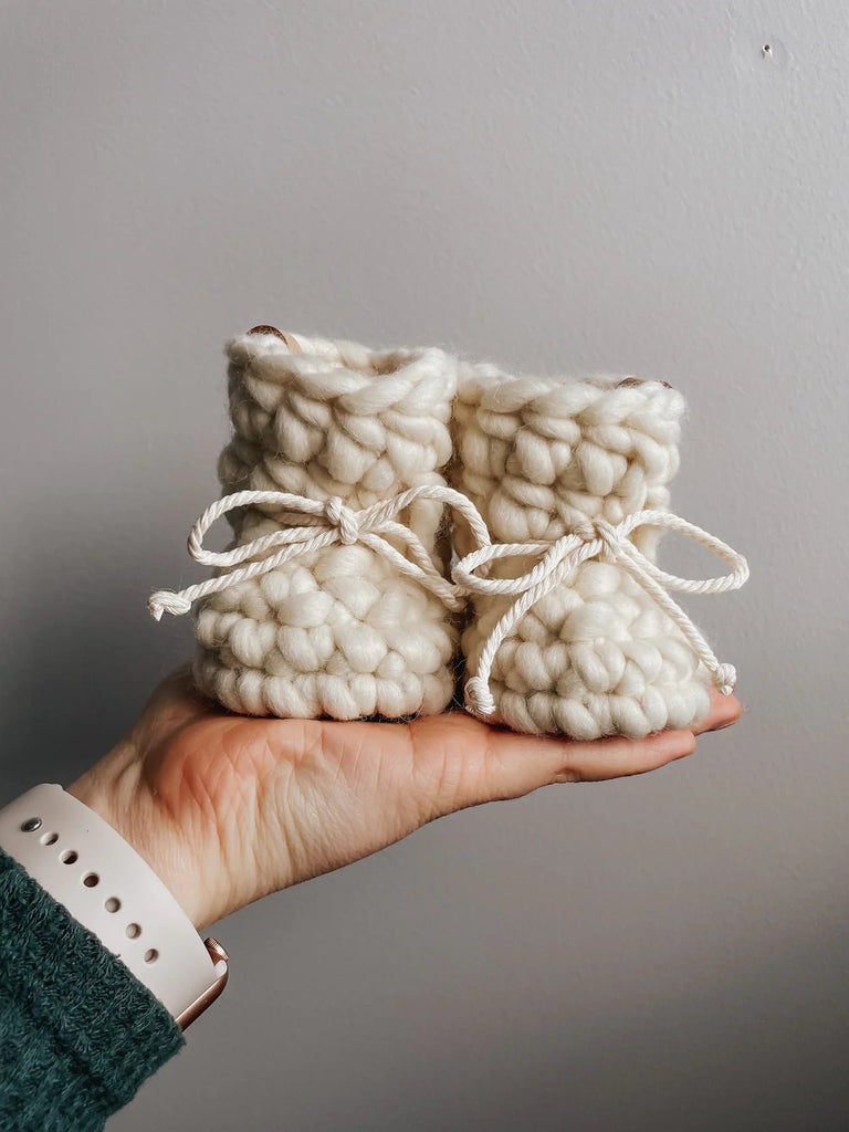 Les Petits Tousi Classic Mini Slippers - White Cotton - The Mini Branch