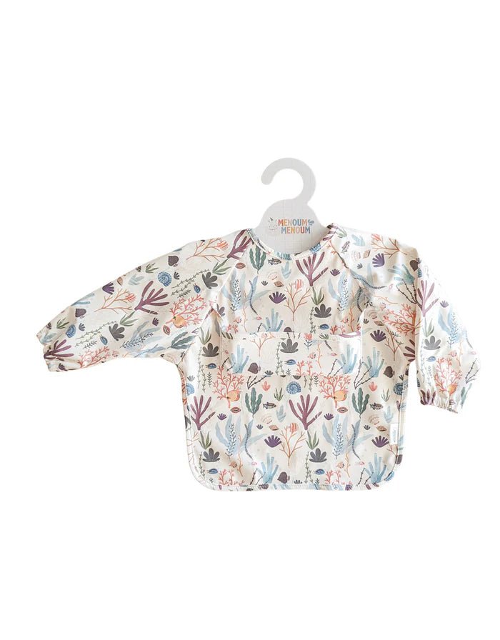 Menoum Menoum Bavoir a manches longues (Long - sleeved bib) - Sous l'océan - The Mini Branch