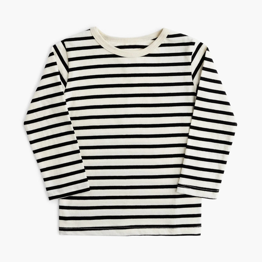 Mini Mioche Cloud Long Sleeve Tee - Natural Stripe - The Mini Branch