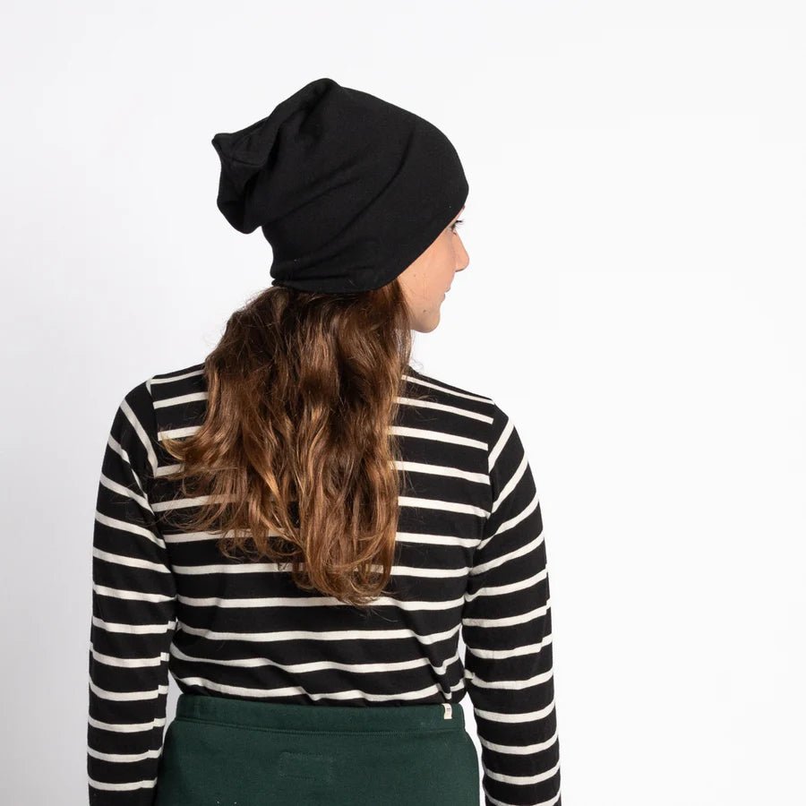 Mini Mioche Dreamy Slouchy Beanie - Black - The Mini Branch