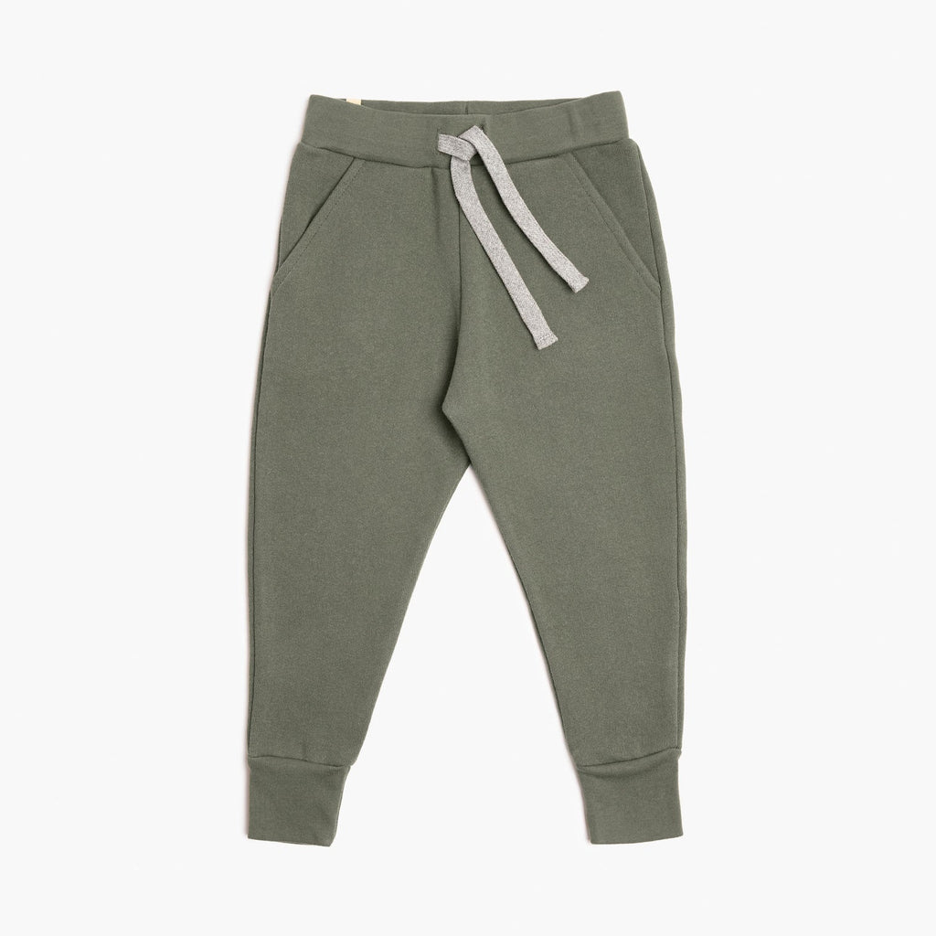 Mini Mioche Plush Skinny Sweats - Thyme - The Mini Branch