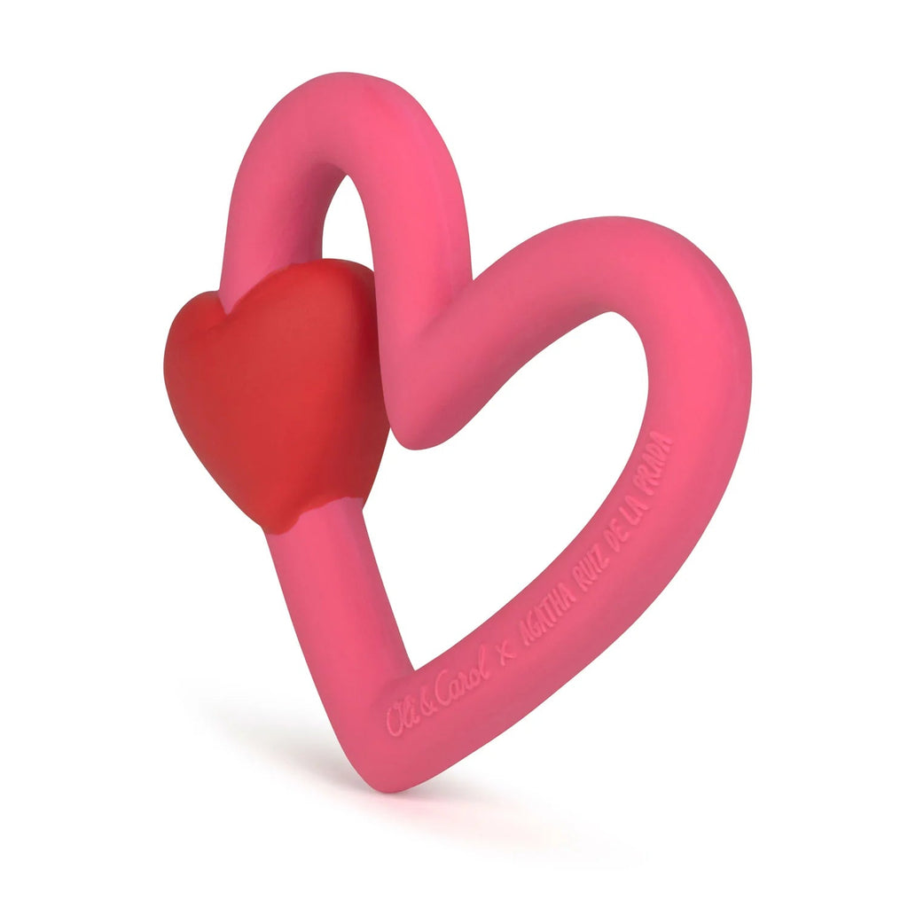 Oli & Carol Agatha Heart Baby Teether - Sun the Sunflower - The Mini Branch