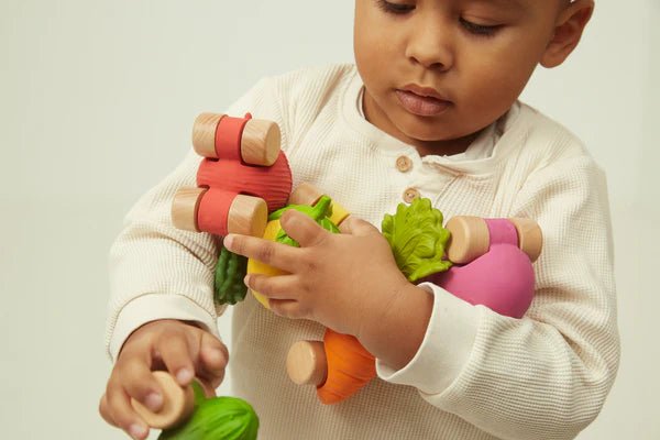 Oli & Carol Baby Car Toy - Emma The Eggplant - The Mini Branch