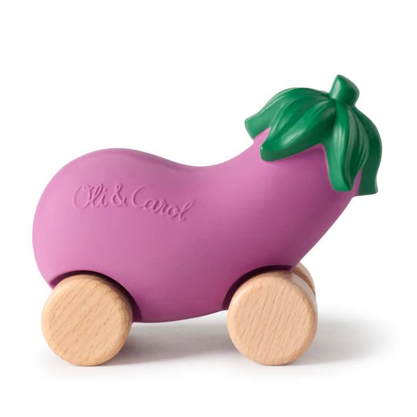 Oli & Carol Baby Car Toy - Emma The Eggplant - The Mini Branch