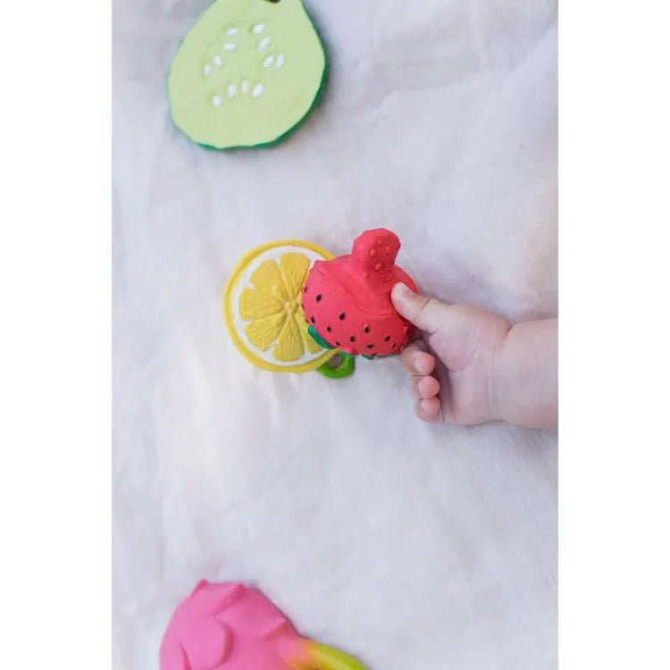 Oli & Carol Baby Teether - Sweetie the strawberry - The Mini Branch