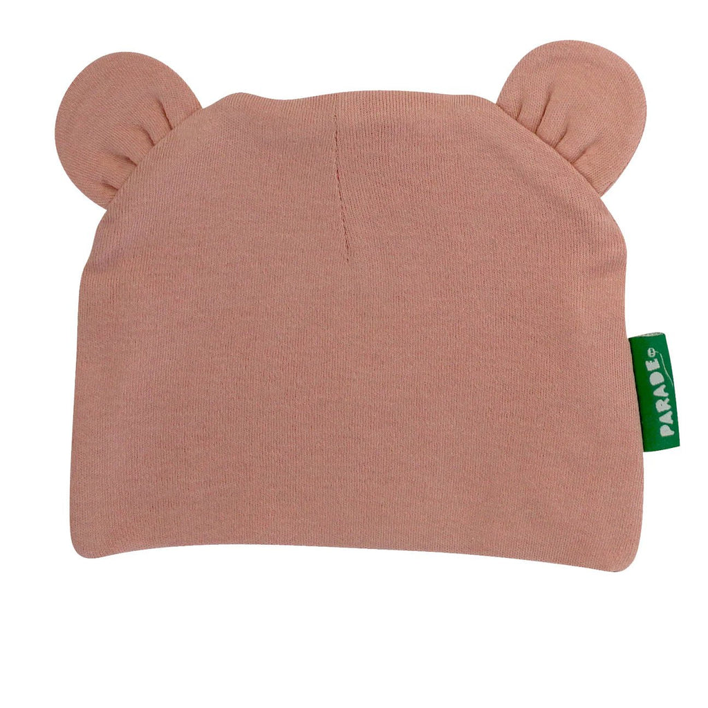 Parade Organic Baby Bear Hat - Dusty Pink - The Mini Branch