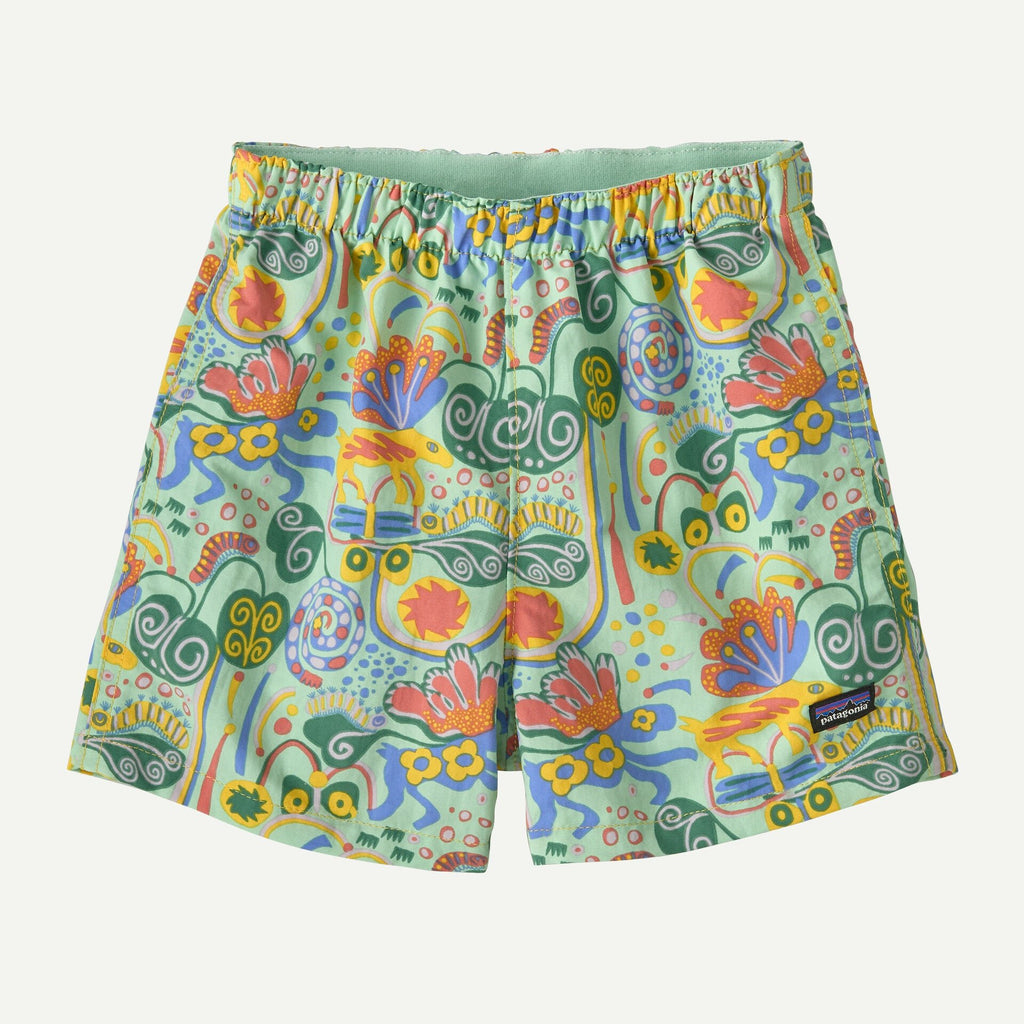 Patagonia Baby Baggies Shorts - Meadow Moose: Rinsed Green - The Mini Branch