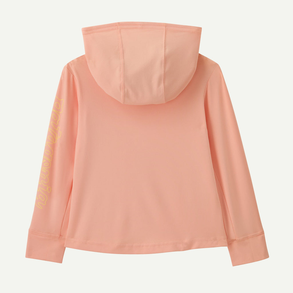 Patagonia Baby Capilene Silkweight Hoody - Fitz Script: Sunlit Pink - The Mini Branch