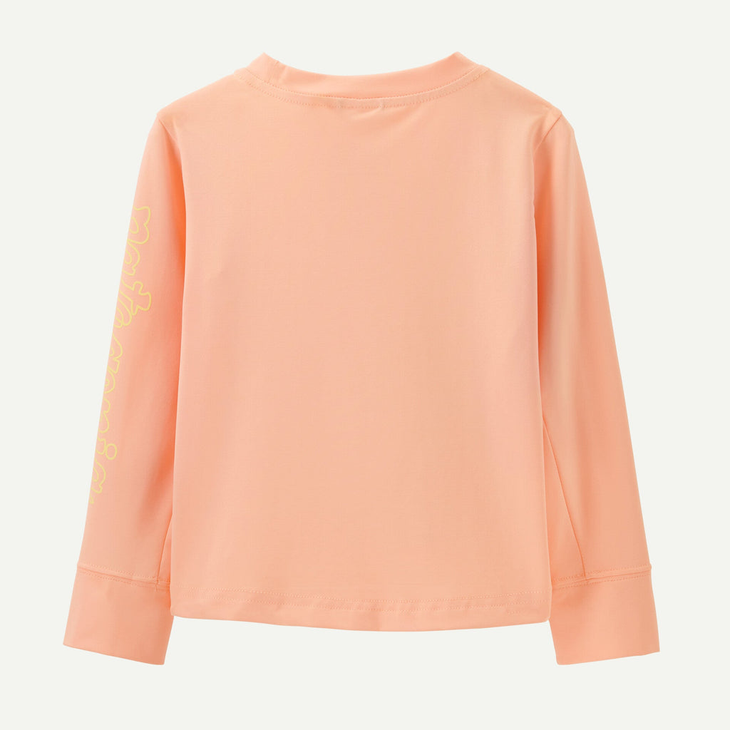 Patagonia Baby Long Sleeve Capilene Silkweight T-Shirt - Fitz Script: Sunlit Pink - The Mini Branch