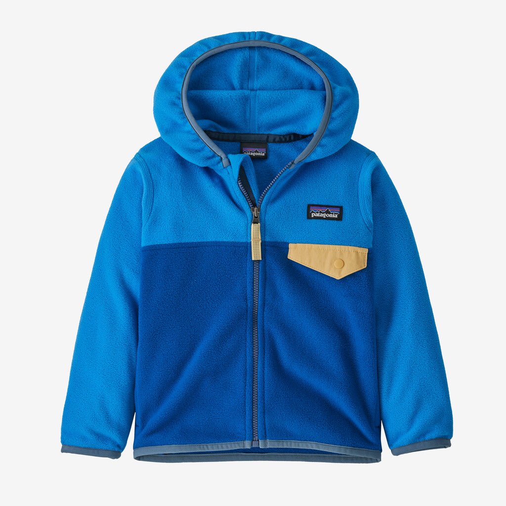 Patagonia Baby Micro D Snap - T Jacket - Endless Blue w/Vessel Blue - The Mini Branch