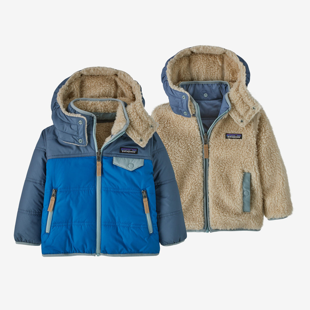 Patagonia Baby Reversible Tribbles Hoody - Endless Blue - The Mini Branch